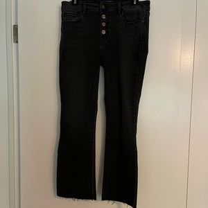 Sanctuary Connector Kick Crop Button Fly Standard Rise Jeans- Sz 28